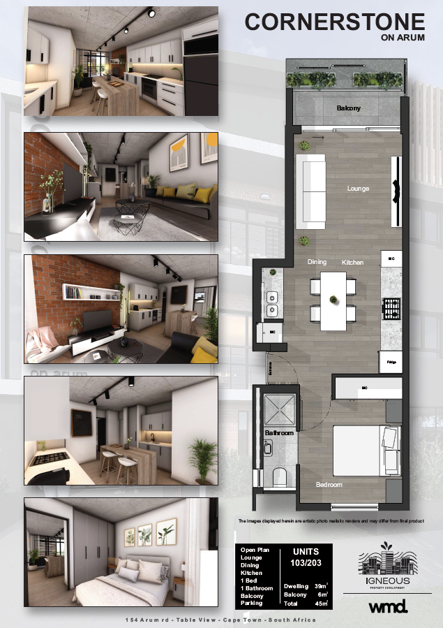 1 Bedroom - Unit 103